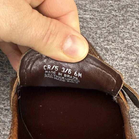 ✅Franco Sarto Vintage Pumps Women's 6M Brown Leather Chunky Heel Slip On Heels - Picture 2 of 10